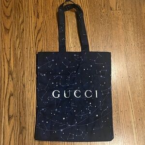Gucci Dark Blue Starry Pattern Tote